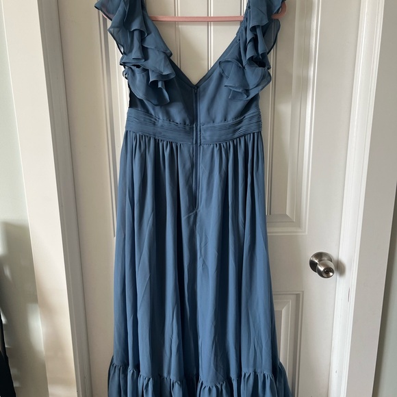 Birdy Grey Michelle Chiffon Bridesmaids Dress New With Tags Size M Twilight - Picture 5 of 7